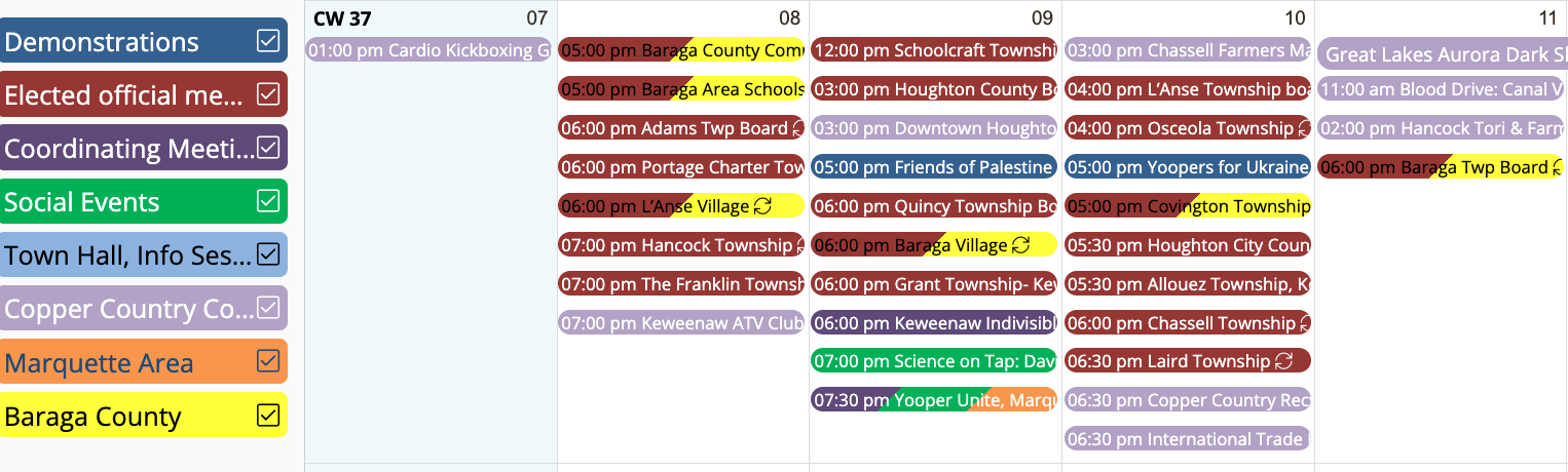 CRAG Calendars