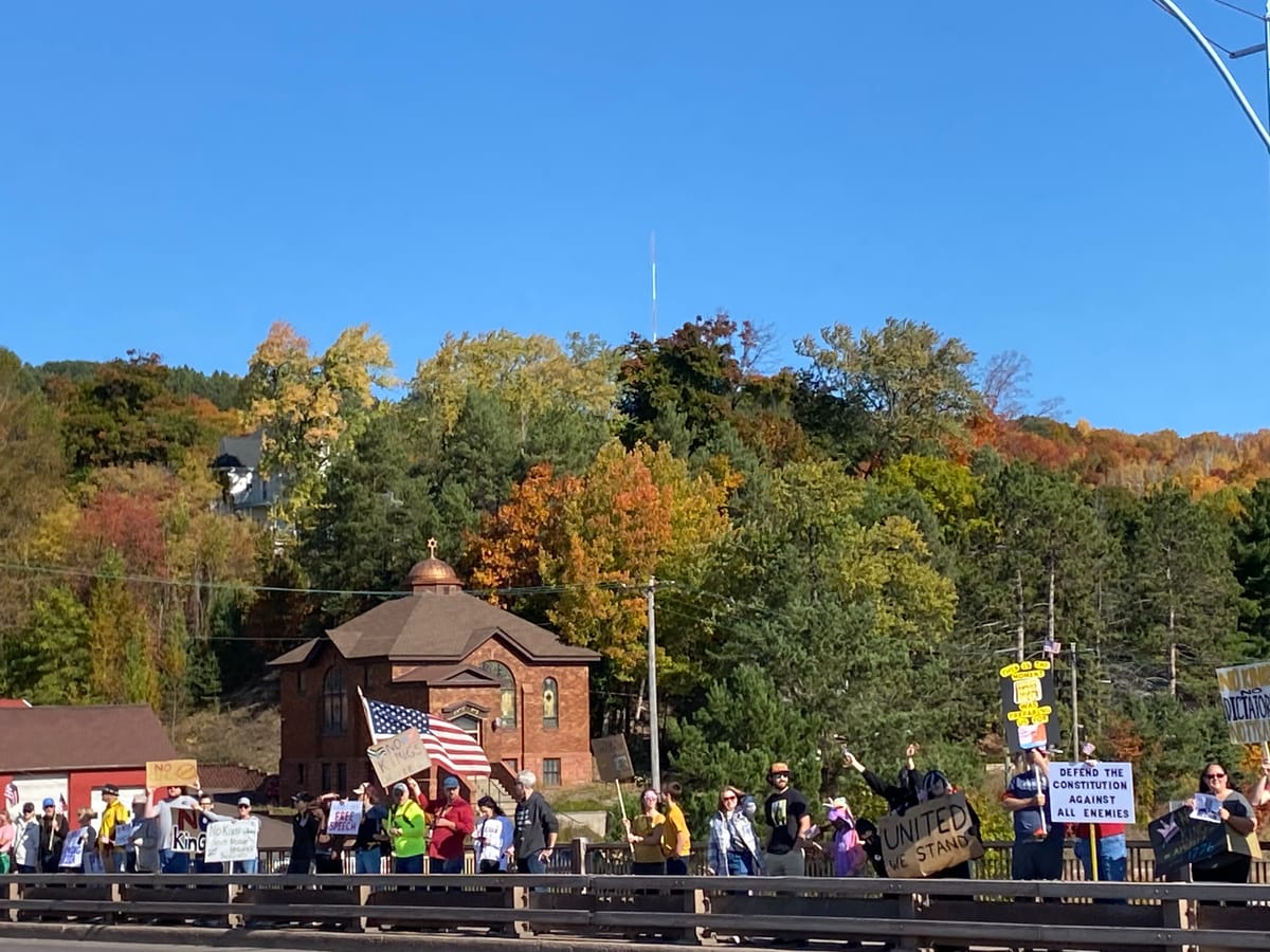 Copper Country says NO KINGS!